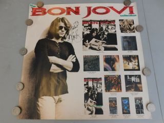 Signed Bon Jovi Poster 24 " Wide X 24 " High Inscribed " To Robert "