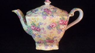 Vintage Grimwades Royal Winton Welbeck Chintz Teapot Ascot Shape C1995