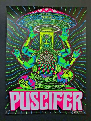 Puscifer Tour Poster Indianapolis March 29 Murat Theater S&n 177/180