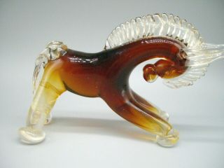 Cenedese Vintage Murano Gold Flecks Sommerso Glass Donkey Immaculate Collectable