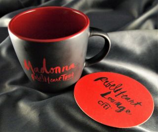 Madonna Rebel Heart Tour Mug & Vip Citi Backstage Party Promo Paper Coaster 2015