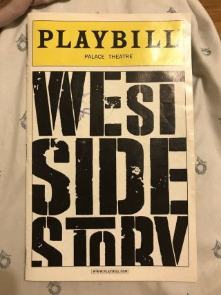 West Side Story Playbill Signed By Ryan Steele