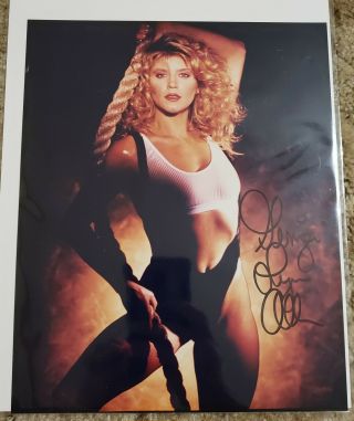 Rare Ginger Lynn Signed Autograph 8x10 Photo Actress