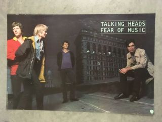 Talking Heads Fear Of Musc Poster Promo Poster 1979 Sire Records 35 X 23