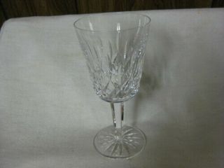 6 Waterford Lismore Crystal Water Goblets 8 Oz 6 7/8 " X 3 3/8 "