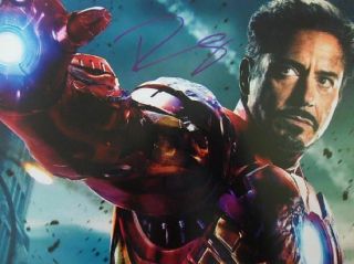 Robert Downey Jr.  " Ironman " 8x10 Signed Photo Auto