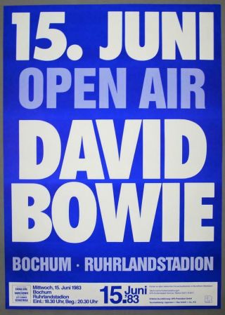 David Bowie - Rare Vintage 1983 Let 