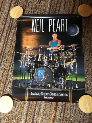 Neil Peart Of Rush - Ludwig Drums Poster