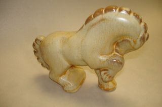 Frankoma Pottery Circus Horse Figurine Desert Gold Ada Clay