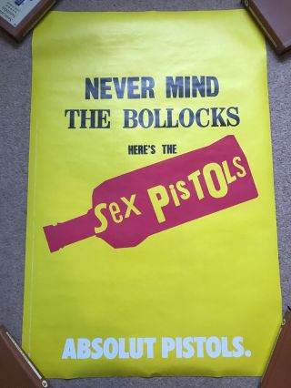 Sex Pistols Never Mind The Bo Cks Absolut Promo Poster Punk Damned