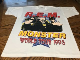 Rem Monster Tour Sz Xl 1995 Tee Shirt