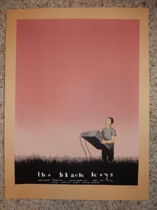 Black Keys Poster Hollywood Palladium 9/28,  2010 Justin Santora