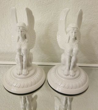 Fitz And Floyd Egyptian Sphinx Winged Lady Lion Great Shape 1977