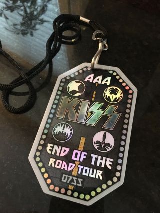 Kiss End Of The Road Backstage Pass W/lanyard Official Toronto Show 2019