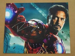 Robert Downey Jr.  8x10 Signed Photo Autographed - " Iron Man Cast "