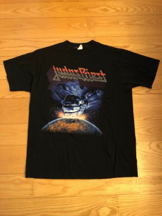 Vintage Judas Priest Ram It Down Tour Concert T - Shirt 1988