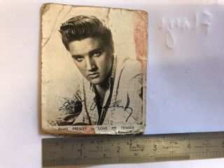 Elvis Presley Signed Photo Love Me Tender