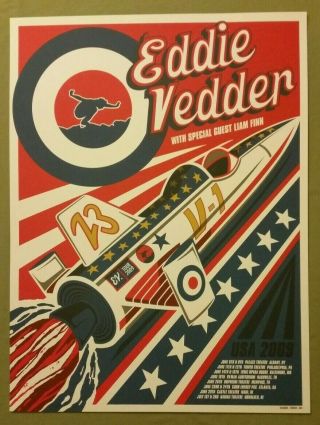 Eddie Vedder Poster Summer 2009 Brad Klausen