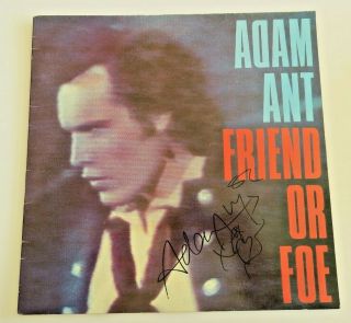Adam Ant - Friend Or Foe Signed Vintage Album Sleeve