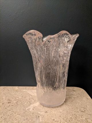 Mid Century Brutalist Pukeberg LARGE Vase by Uno Westerberg Scandinavian 5