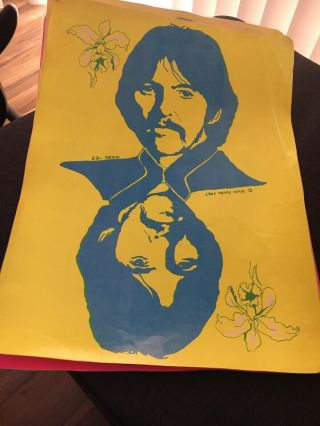 1967 Psychedelic George Harrison Poster Steve Sachs/gabe