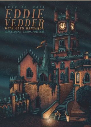 Eddie Vedder Lisbon Portugal Concert Print Gig 2019 Pearl Jam Martin Show