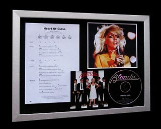 Blondie Heart Of Glass Ltd Top Quality Music Cd Framed Display,  Fast Global Ship