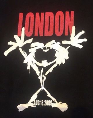 Rare Pearl Jam T Shirt 2009 - London O2 Arena Official Tour Merch L Large