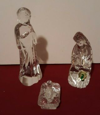 Waterford Crystal Nativity Set Holy Family Set/3 2828840024 NIB CHRISTmas 5