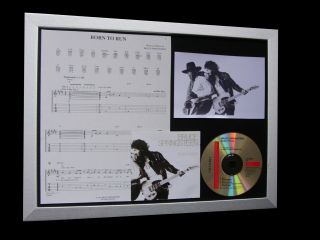 Bruce Springsteen Born To Run Ltd Music Cd Framed Display,  Fast Global
