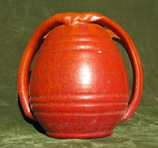 Rainbow Pottery Chrome Red Vase Sanford North Carolina Nc A R Cole
