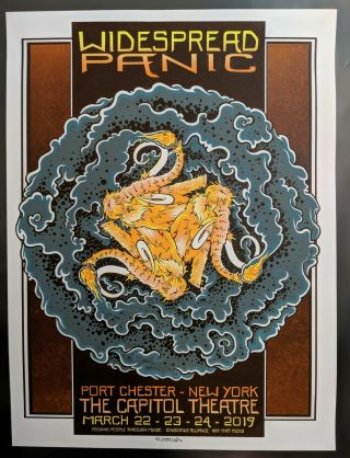 Widespread Panic Rob Marx Poster Capitol Theater Port Chester Ny 2019