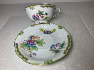 Herend Queen Victoria Tea Cup and Saucer 734 VBO 2
