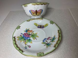 Herend Queen Victoria Tea Cup and Saucer 734 VBO 4