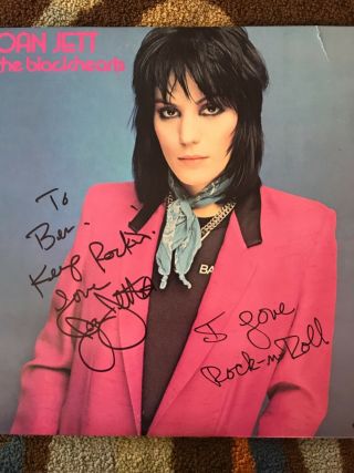 Joan Jett Real Hand Signed I Love Rock & Roll Vinyl Record With Blackhearts