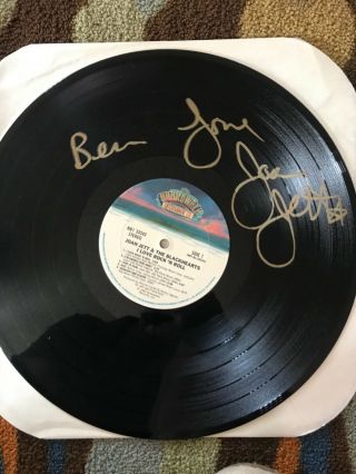 Joan Jett REAL hand SIGNED I Love Rock & Roll vinyl record with Blackhearts 2