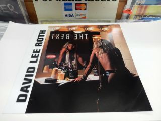 Van Halen David Lee Roth Best Of Rare Promo Poster Flat Vintage