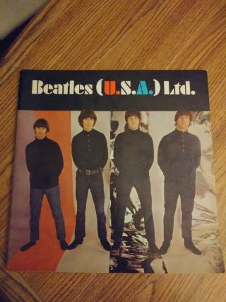 The Beatles August 15,  1966 Washing D.  C.  Concert Program In