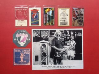 Grateful Dead,  Jerry Garcia,  Promo Photo,  7 Backstage Passes,  Rare Originals