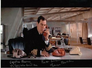 George Baker (,) 007 James Bond Authentic Autograph Capt.  Benson Spy Who Loved