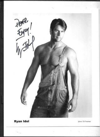 Ryan Idol Making Porn Gay Actor Autograph Movie Star Photograph 8x10 "