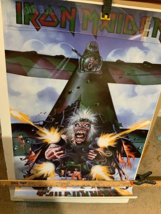 Iron Maiden – Tailgunner Vintage Poster 1984,  Vf 22 X 34