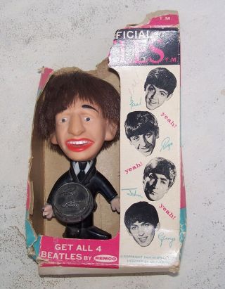 Vintage 1964 Remco Ringo Starr Doll Drum Partial Box