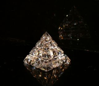 Vintage Waterford Ireland 24 Crystal Egyptian Pyramid Rare
