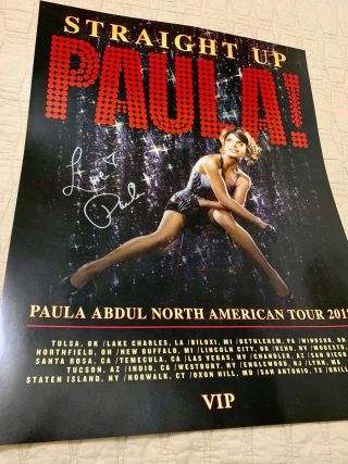 Paula Abdul Signed Autographed 18x24 Poster 2018