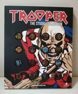 Rare Iron Maiden Trooper Day Of The Dead Beer Bottle Cap Full Set Display
