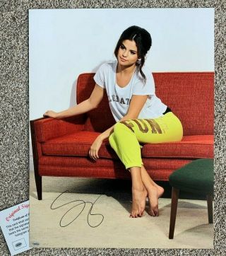 Selena Gomez - Huge 17x22 Signed Photo - Autograph - - Poster