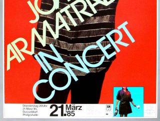 JOAN ARMATRADING - rare vintage 1985 SECRET SECRETS concert poster 3