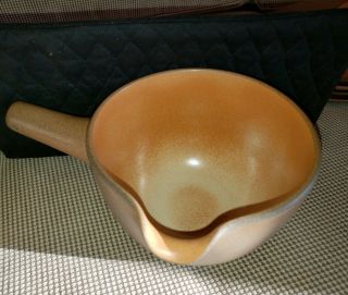 Vintage Mid Century Edith Heath California Pottery Handle Pour Bowl Dish