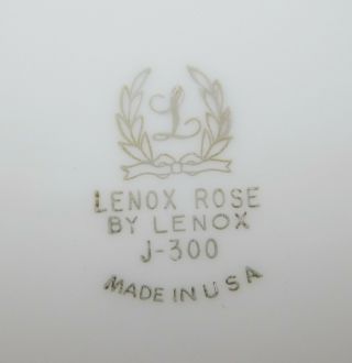 Lenox China LENOX ROSE J - 300 Covered Vegetable Bowl EX 2